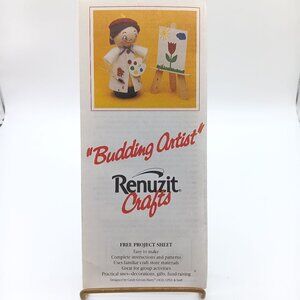 Vintage Craft Patterns, Renuzit Crafts Budding Artist Air Freshener Cover